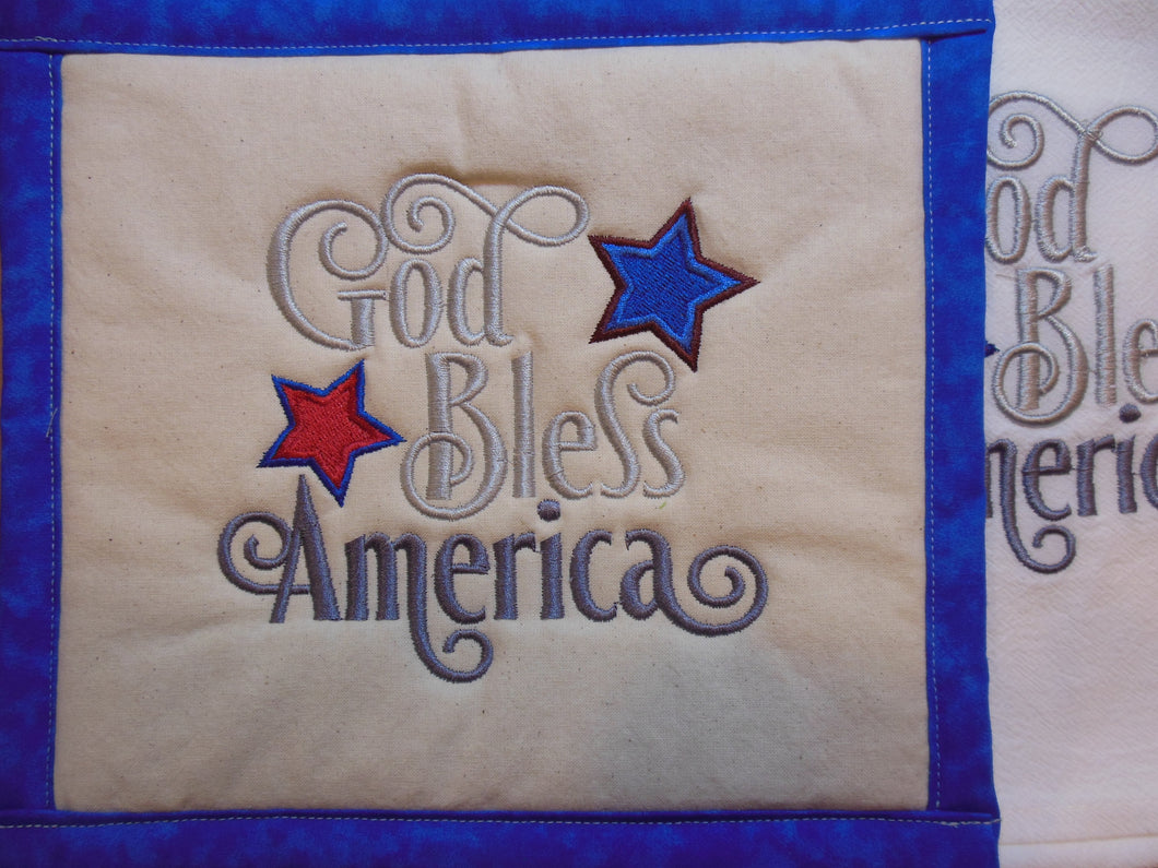 God Bless America Towel & Potholder Set