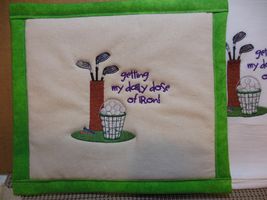Dose of Iron Towel & Potholder Set