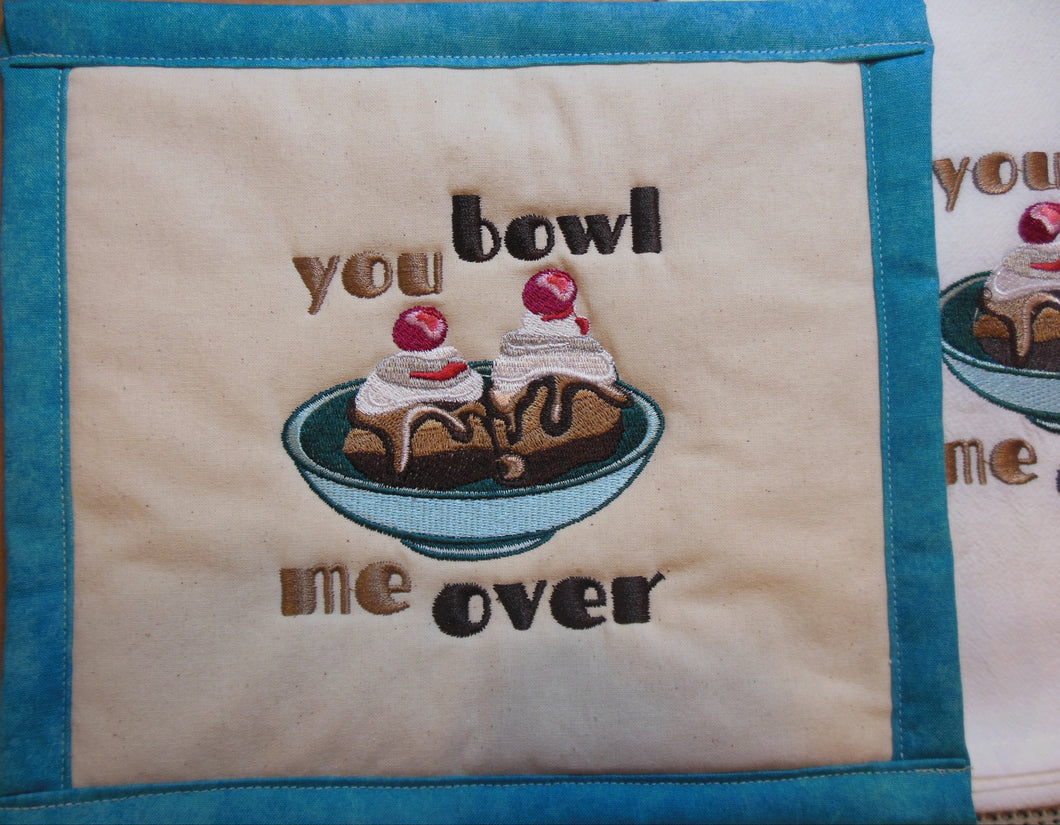 Bowl Me Over Towel & Potholder Set
