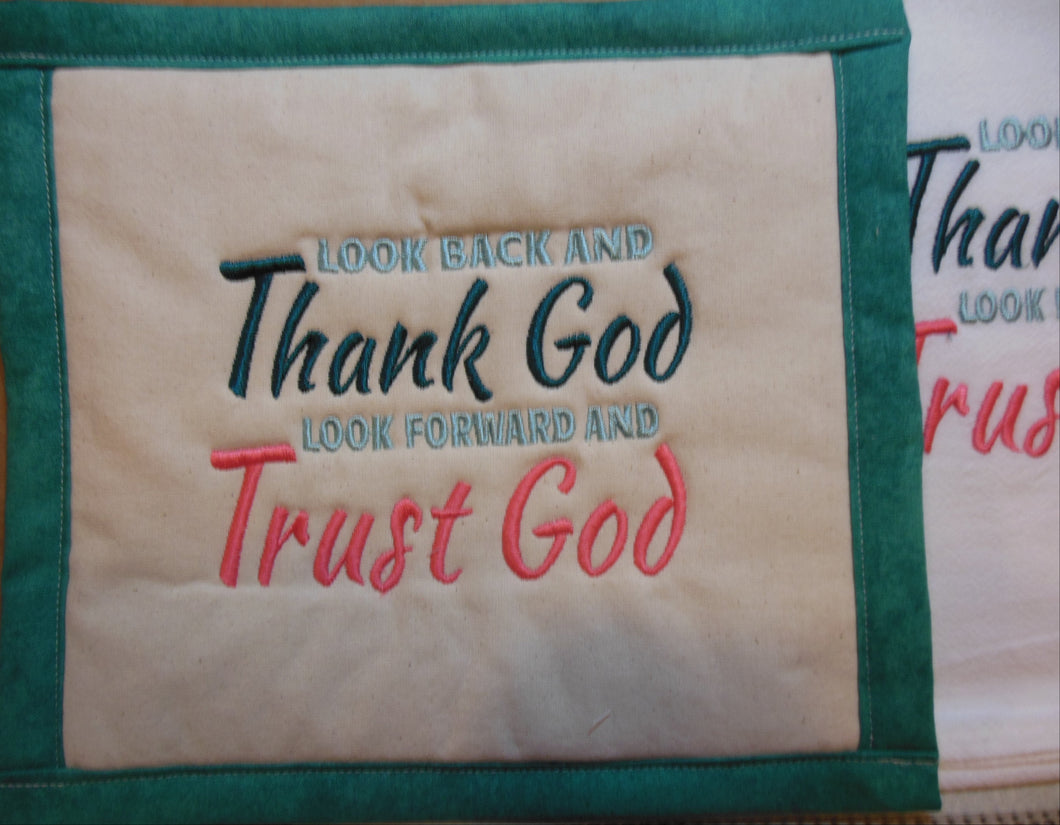 Thank God Towel & Potholder Set