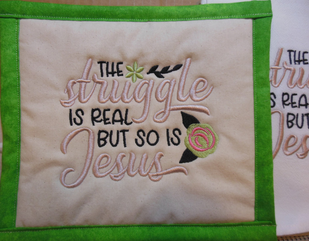 Jesus is Real Towel & Potholder Set