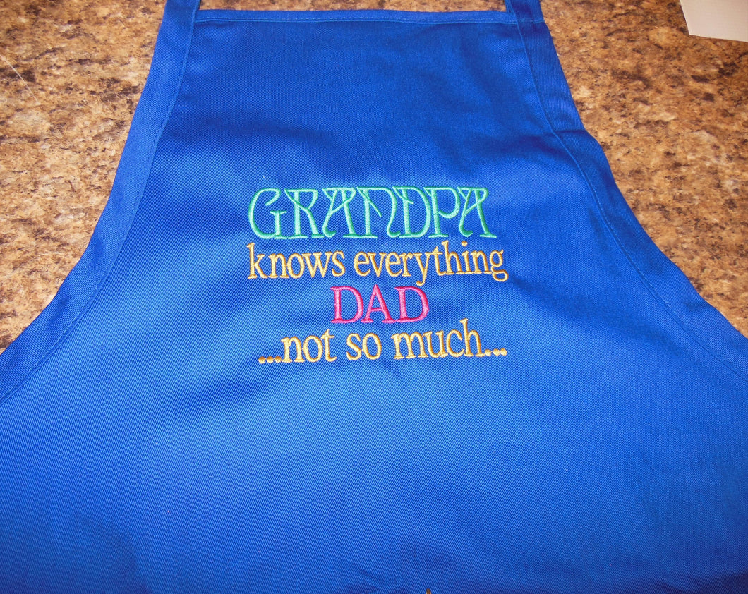 Grandpa Knows Everything Apron