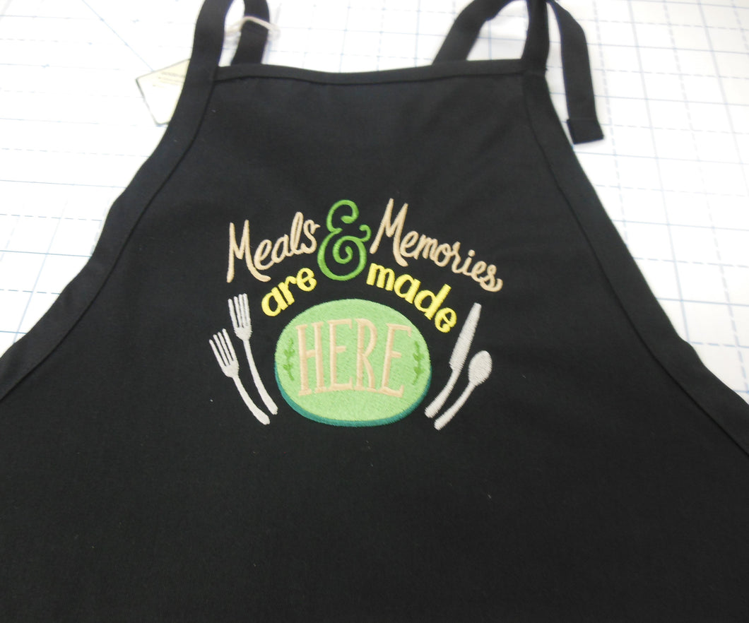 Meals & Memories Are Made Here Apron