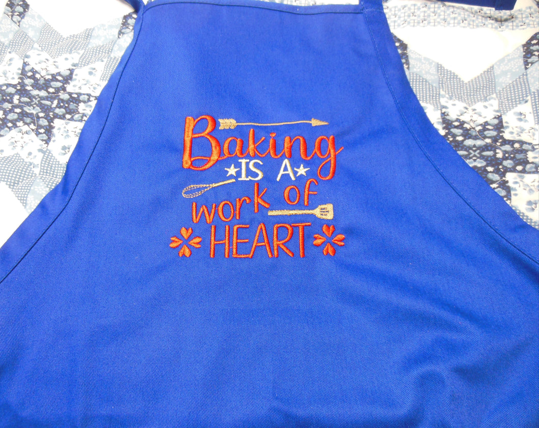 Baking is a Work of Heart Apron