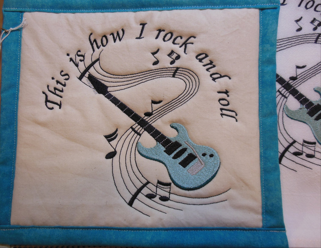 This is How I Rock and Roll Towel & Potholder Set