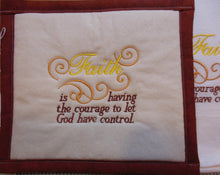 Load image into Gallery viewer, Faith Is Having The Courage Towel &amp; Potholder Set
