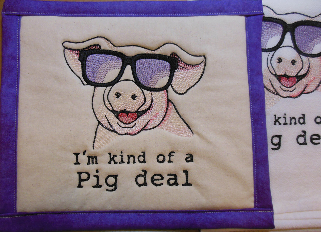 I'm Kind of a Pig Deal Towel & Potholder Set