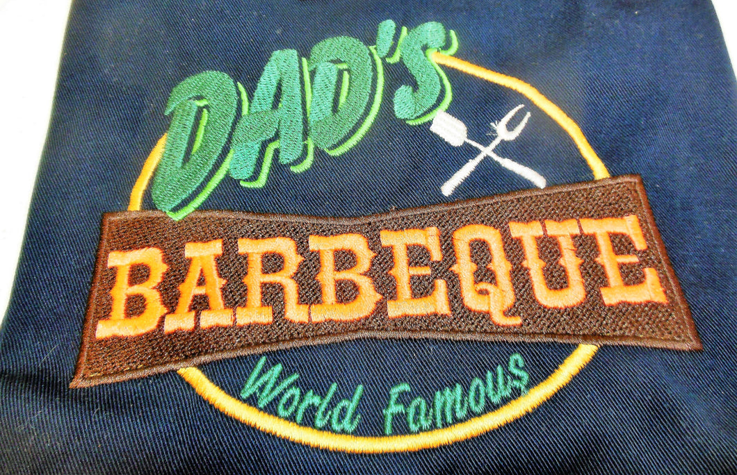 Dad's World Famous Barbeque apron