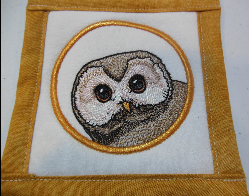 Owl in ring  Coaster