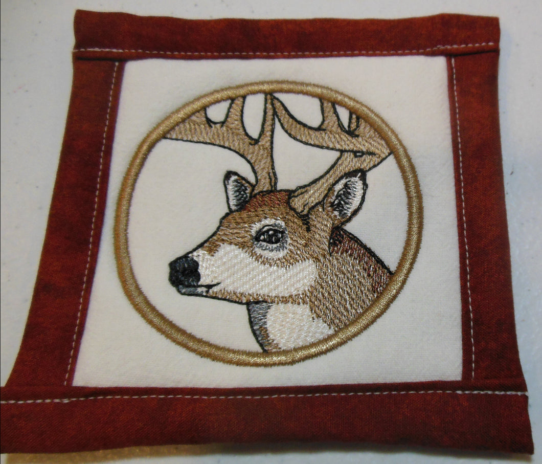 Deer in ring  Coaster