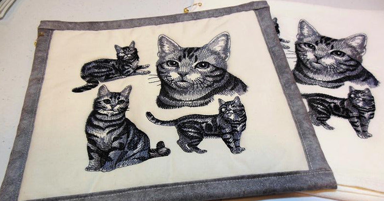 Four Cats Towel & Potholder Set
