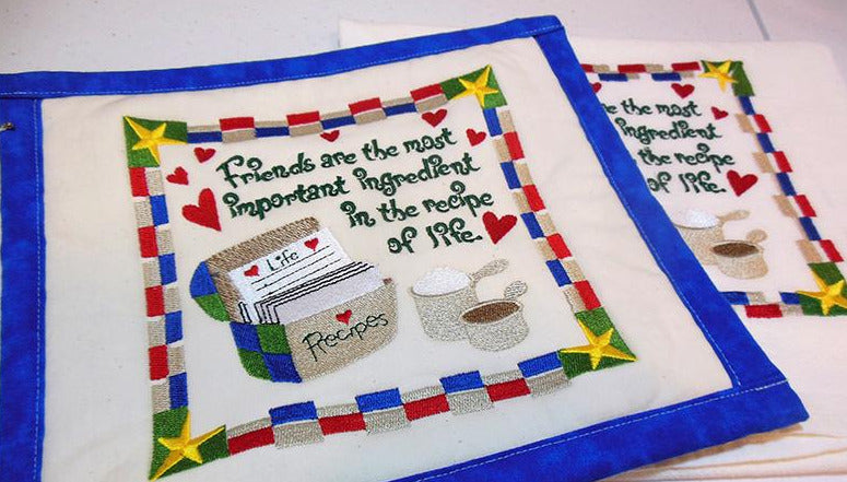 Friends are the Most Important Ingredient Towel & Potholder Set