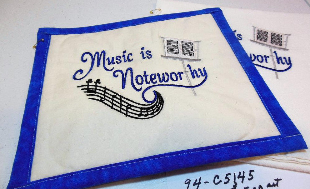 Music Is Noteworthy Towel & Potholder Set