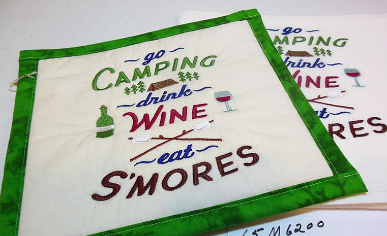 Go Camping Towel & Potholder Set