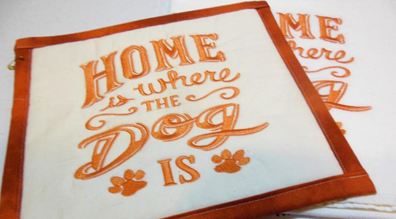 Home is Where the Dog Is Towel & Potholder Set