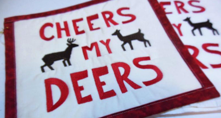 Cheers my Deers Towel & Potholder Set