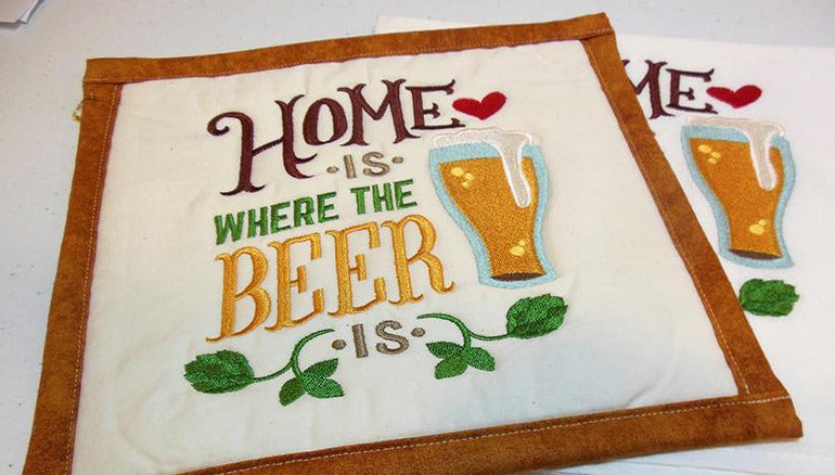 Home is Where the Beer Is Towel & Potholder Set
