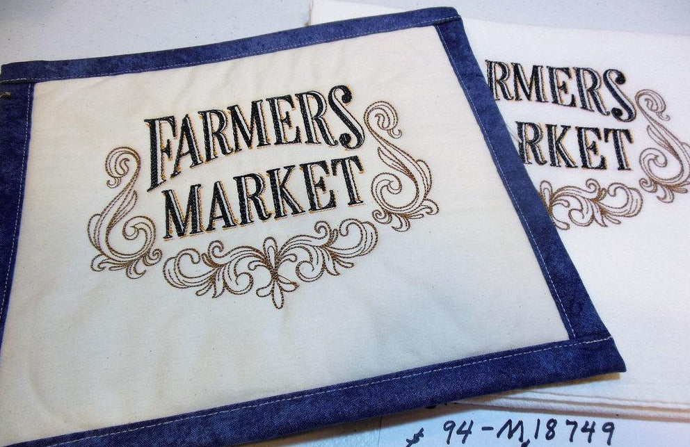 Farmers Market Towel & Potholder Set