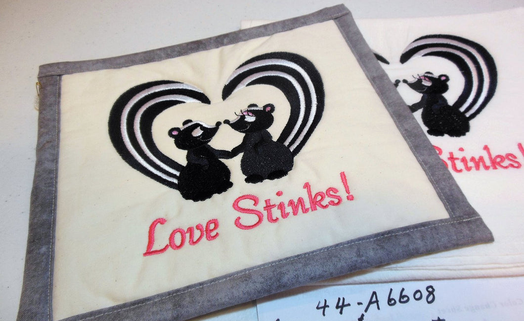 Love Stinks Towel & Potholder Set