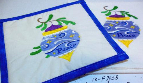 Peace Ornament Towel & Potholder Set