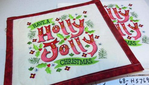Have A Holly Jolly Christmas Towel & Potholder Set