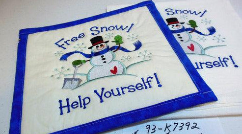 Free Snow Help Yourself Towel & Potholder Set