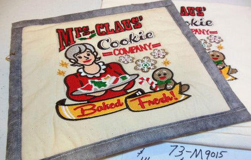 Mrs. Claus' Cookie Company Towel & Potholder Set
