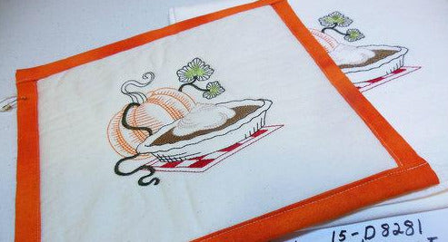 Pumpkin & Pumkin Pie Towel & Potholder Set