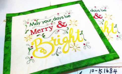 May Your Days Be Merry And Bright Towel & Potholder Set