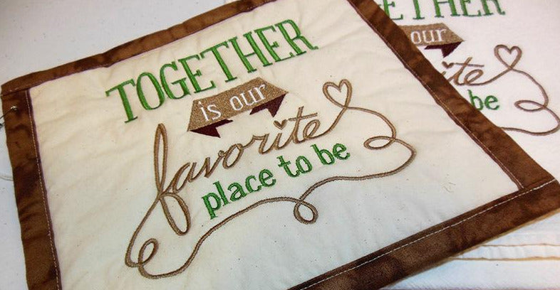 Together is our Favorite Place Towel & Potholder Set