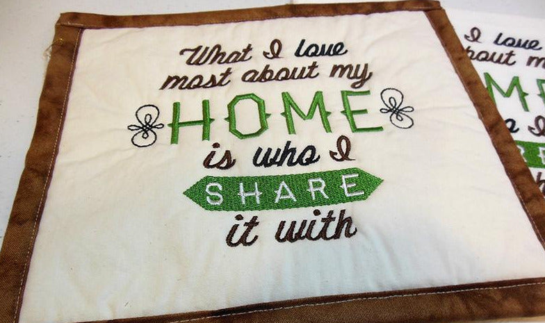 What I Love Most About My Home Towel & Potholder Set
