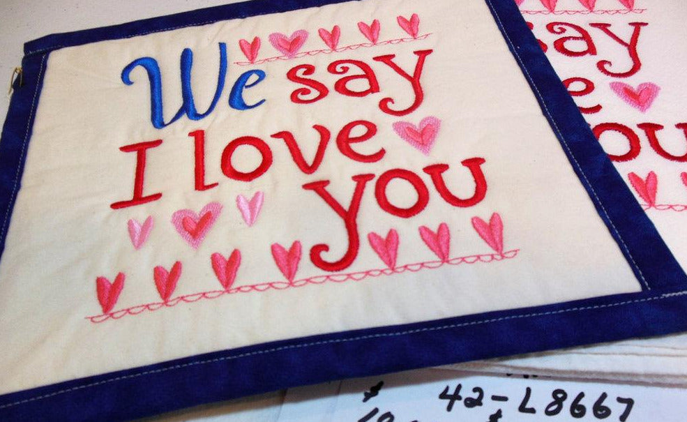 We Say I Love You Towel & Potholder Set