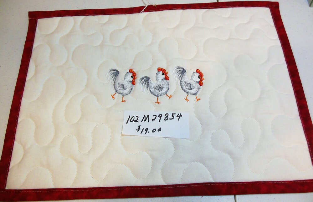 3 Chickens Place Mat