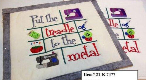 Put the Treadle Towel & Potholder Set