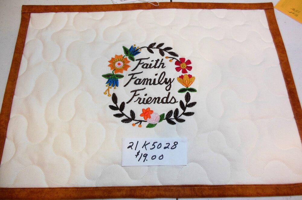 Faith Family Friends Place Mat