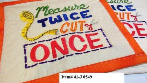 Measure Twince Cut Once3 Towel & Potholder Set