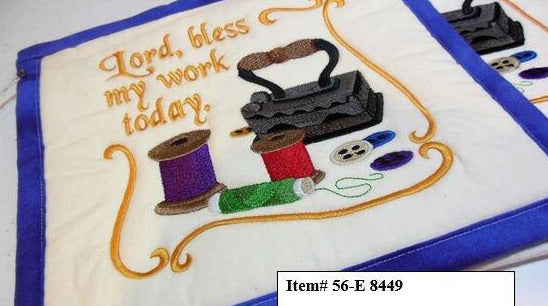 Lord Bless My Work Today Towel & Potholder Set