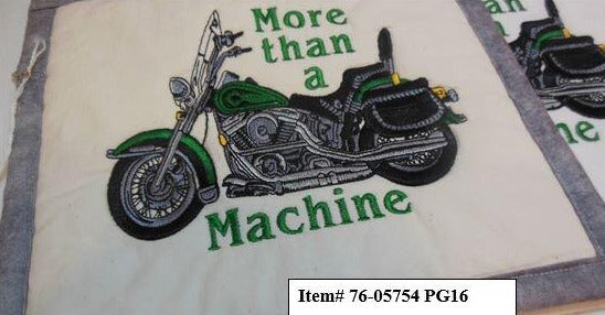 More Than A Machine Motorcycle Towel & Potholder Set