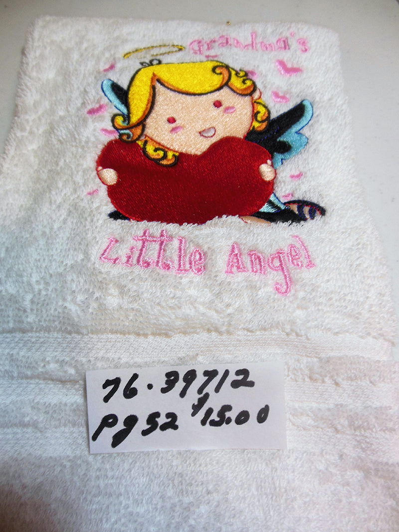 Grandma's Little Angel Hand Towel