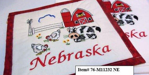 Nebraska Farm Towel & Potholder Set
