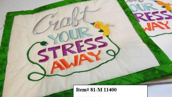 Craft Your Stress Away Towel & Potholder Set