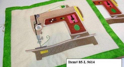 Sewing Machine 2 Towel & Potholder Set