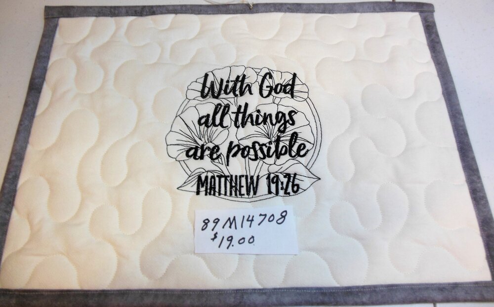 With God All Things Place Mat