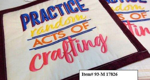 Practice Random Acts of Crafting Towel & Potholder Set