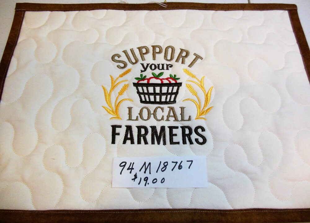 Support Your Local Farmers Place Mat