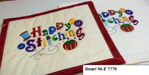 Happy Stitching Towel & Potholder Set