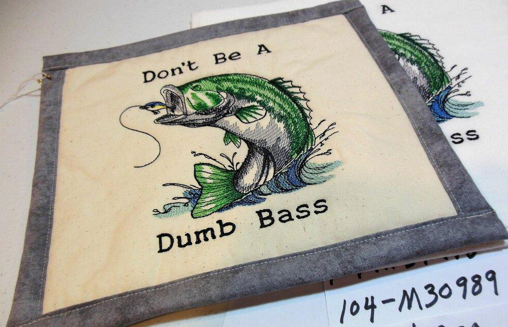 Don't Be A Dumb Bass Towel & Potholder Set