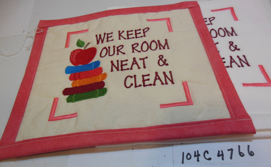 We Keep Our Room Neat And Clean Towel & Potholder Set