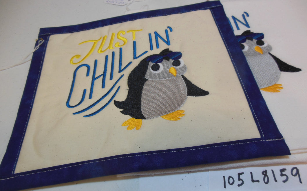 Just Chillin Penguin Towel & Potholder Set