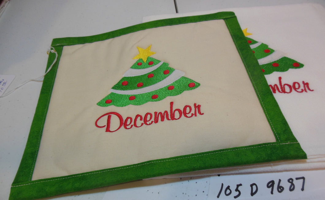 December Towel & Potholder Set